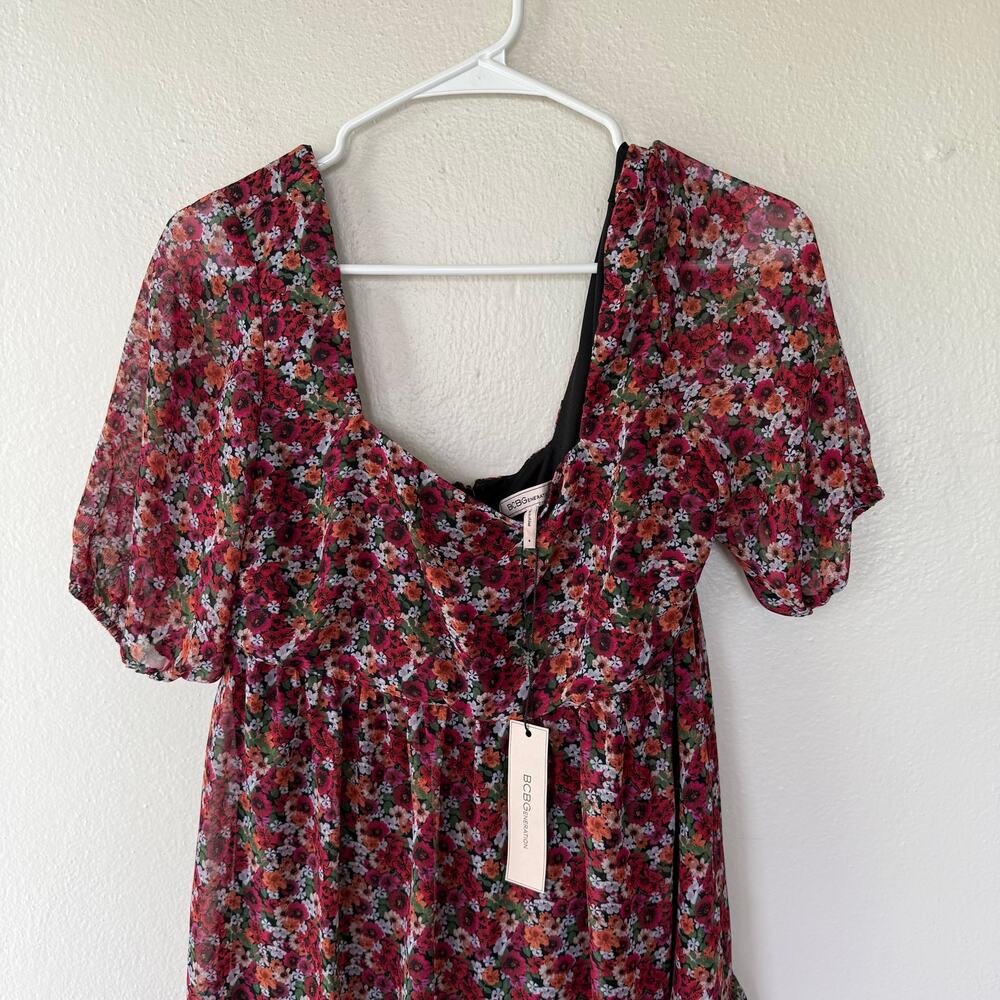 NEW! BCBGeneration floral printed mini dress Size 6 - Picture 4 of 14